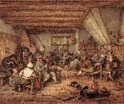 OSTADE, Adriaen Jansz. van Feasting Peasants in a Tavern ag Spain oil painting reproduction